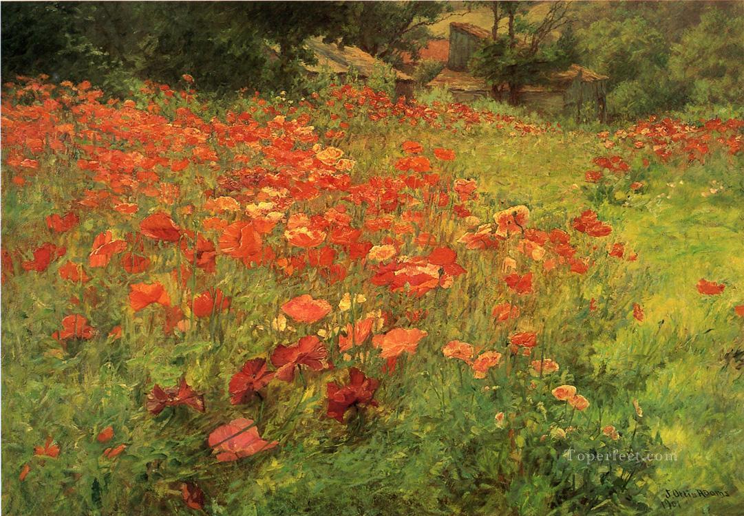 In Poppyland landscape John Ottis Adams Oil Paintings